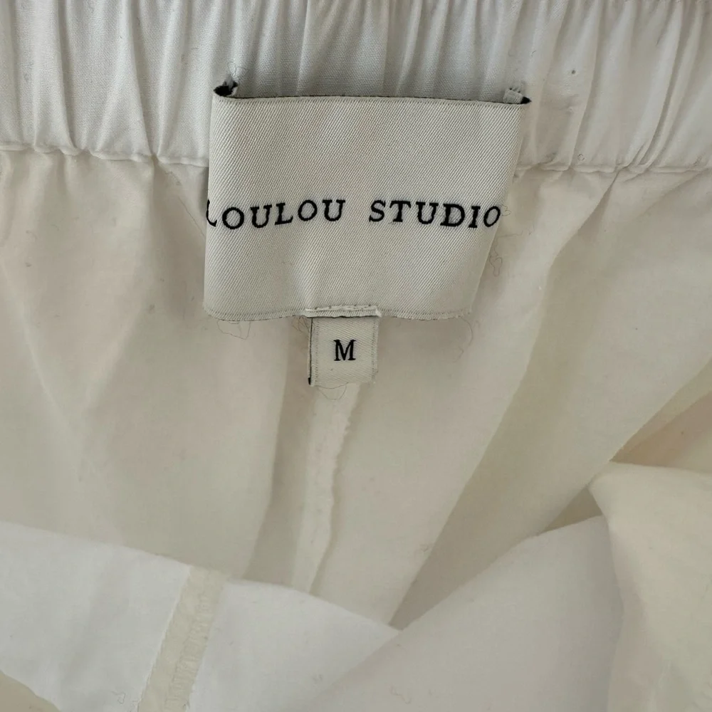 LOULOU STUDIO NWT Dulche Broderie Anglaise Pants M Medium - Picture 6 of 11
